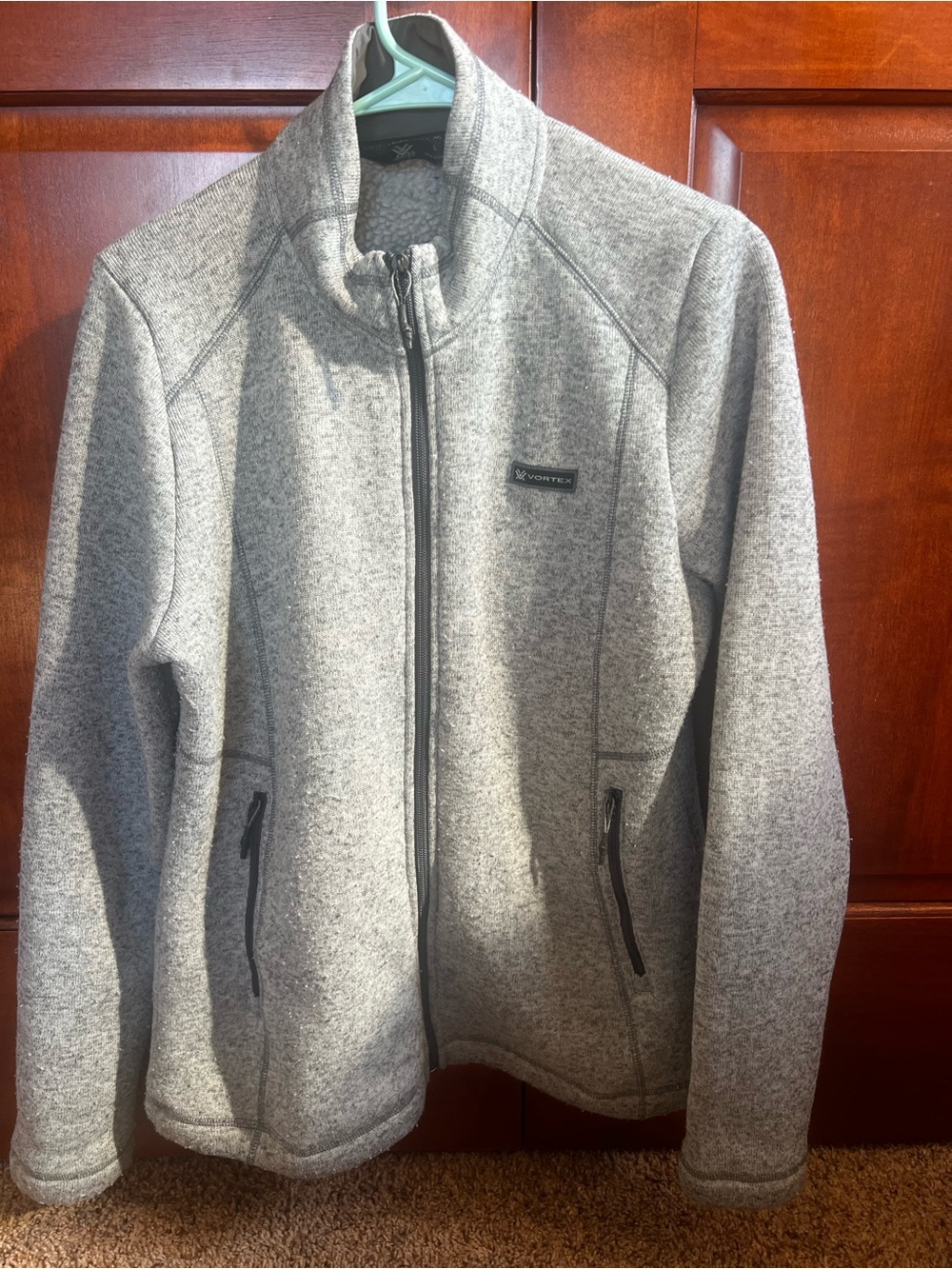 Vortex Full-Zip Heather Gray Fleece Jacket